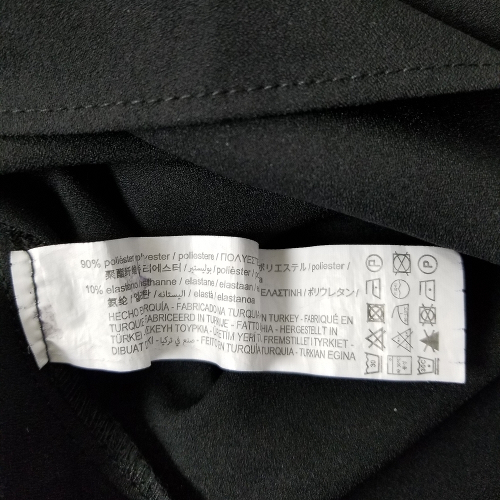 Zara Black Ruched Sides Sleeveless Bodycon Mini Dress Size XS - Picture 14 of 14